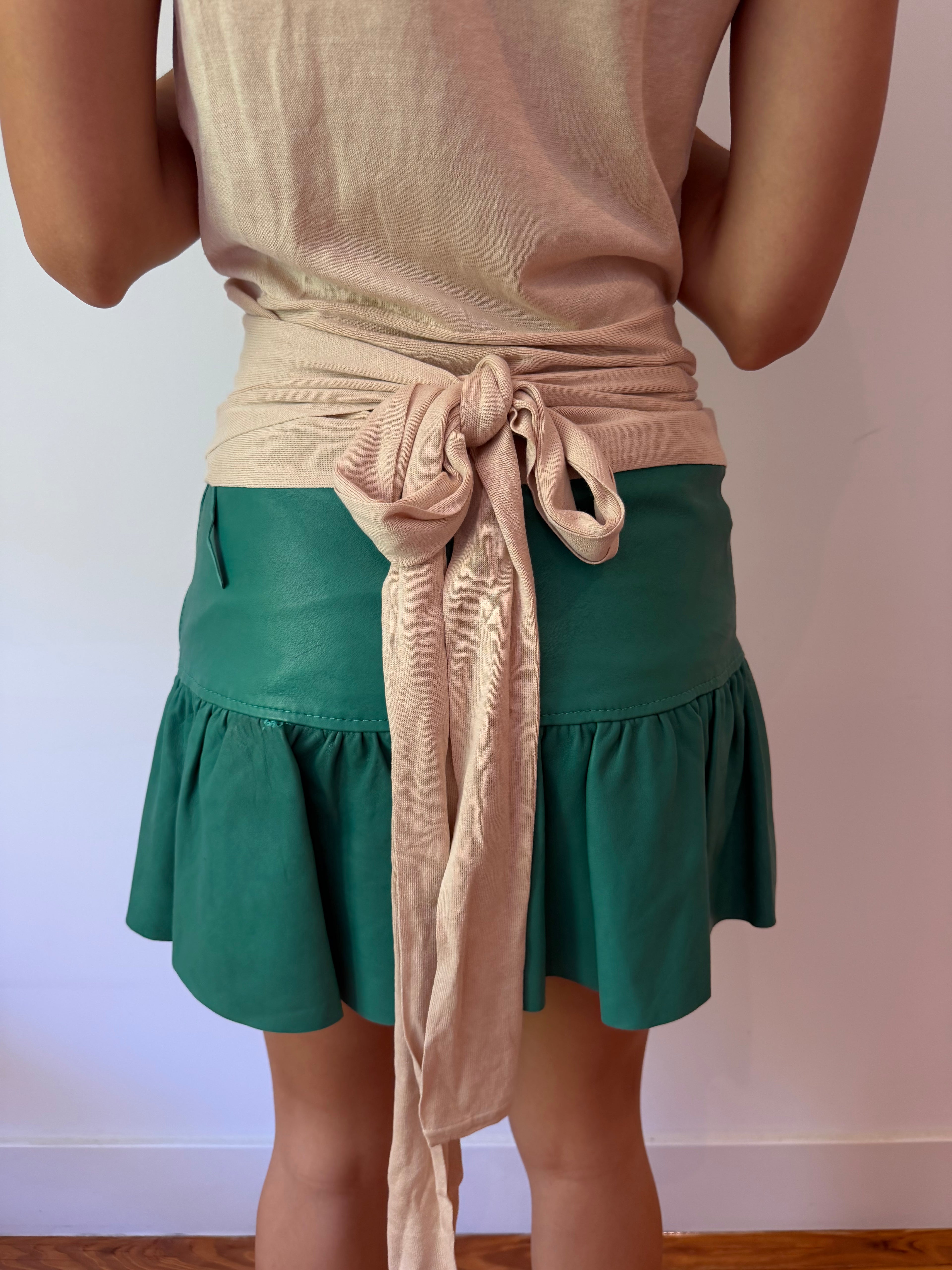 Pinko Leather Skirt