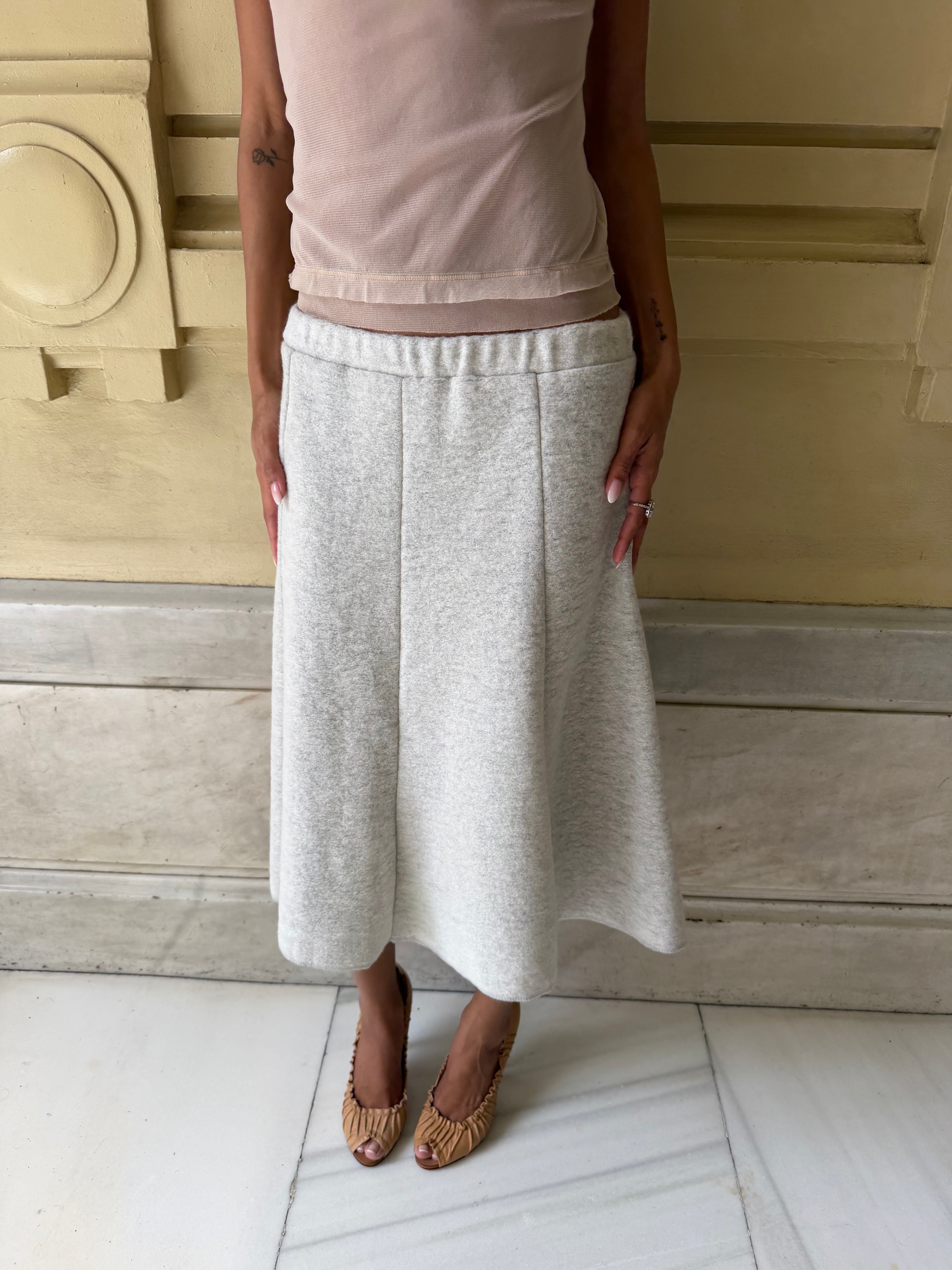 A-Line Midi Skirt