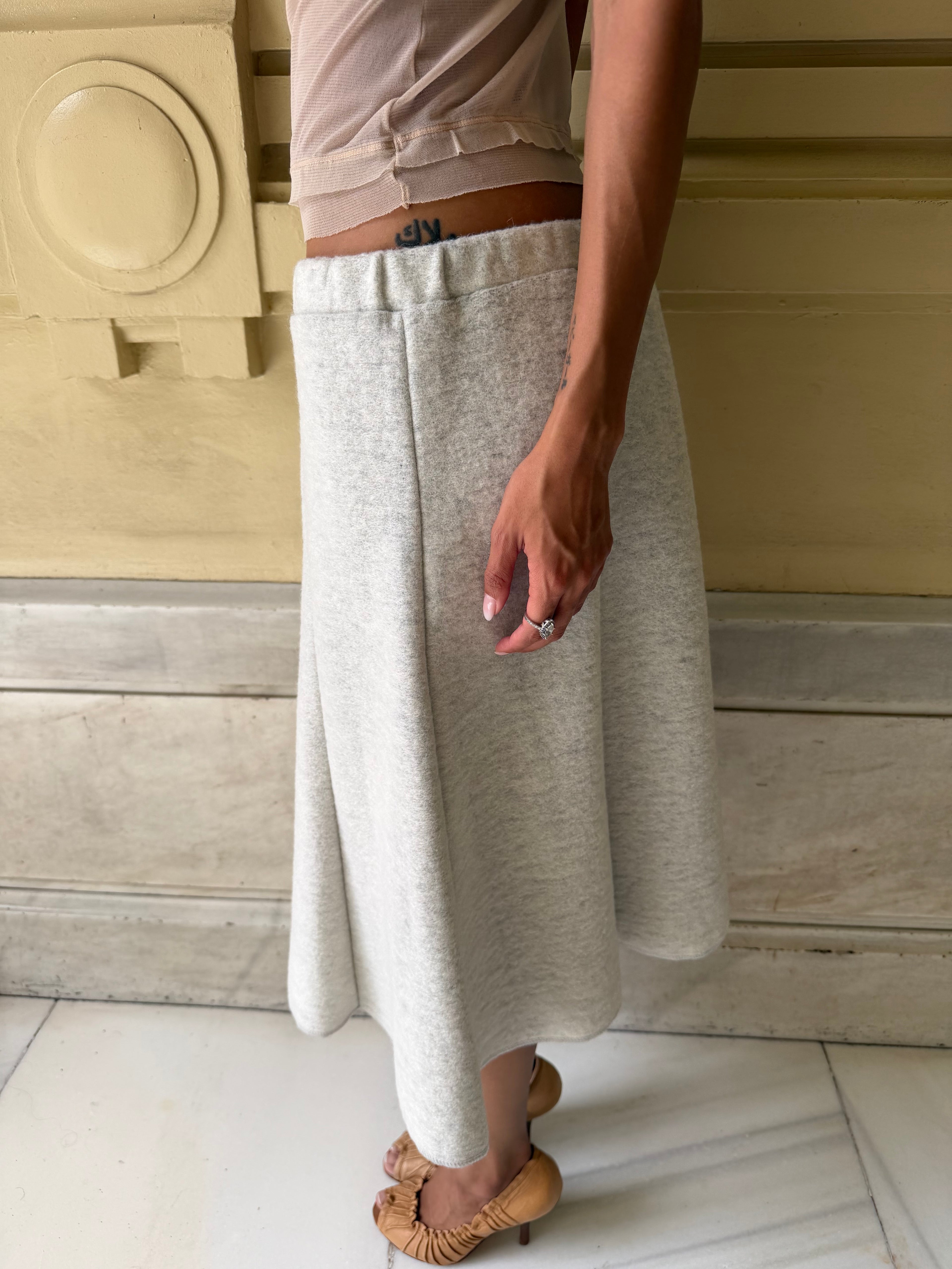 A-Line Midi Skirt