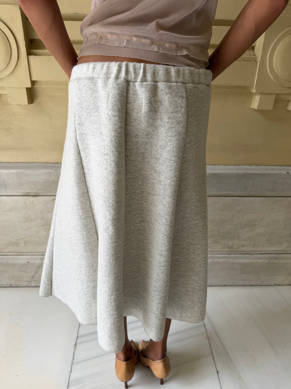 A-Line Midi Skirt