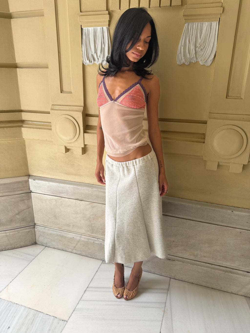 A-Line Midi Skirt