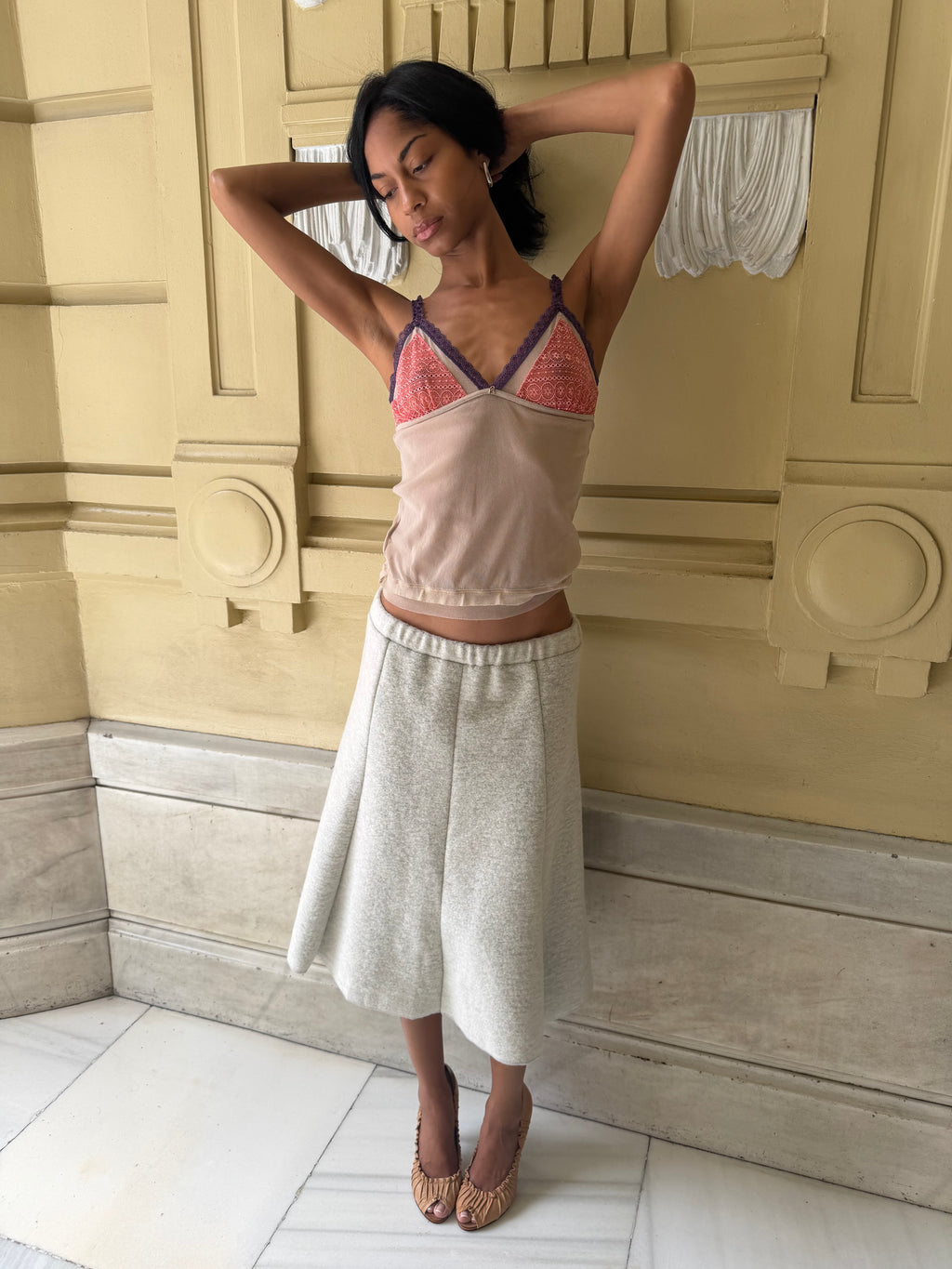 A-Line Midi Skirt