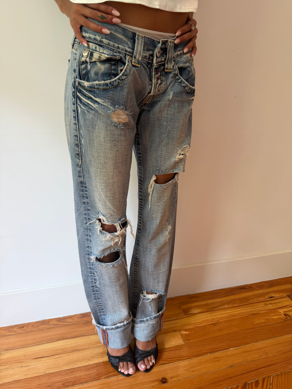 Ripped Denim Jeans