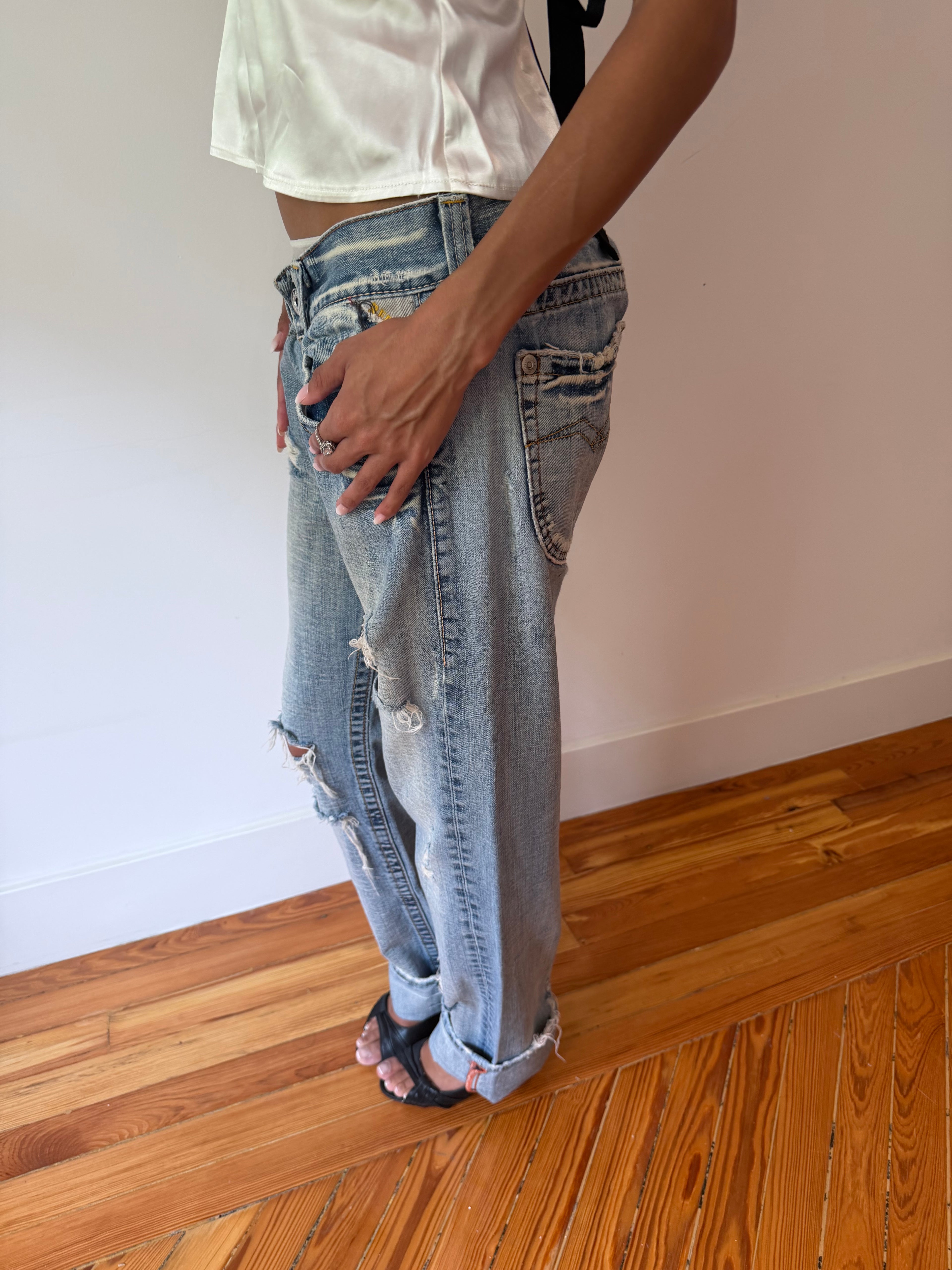Ripped Denim Jeans