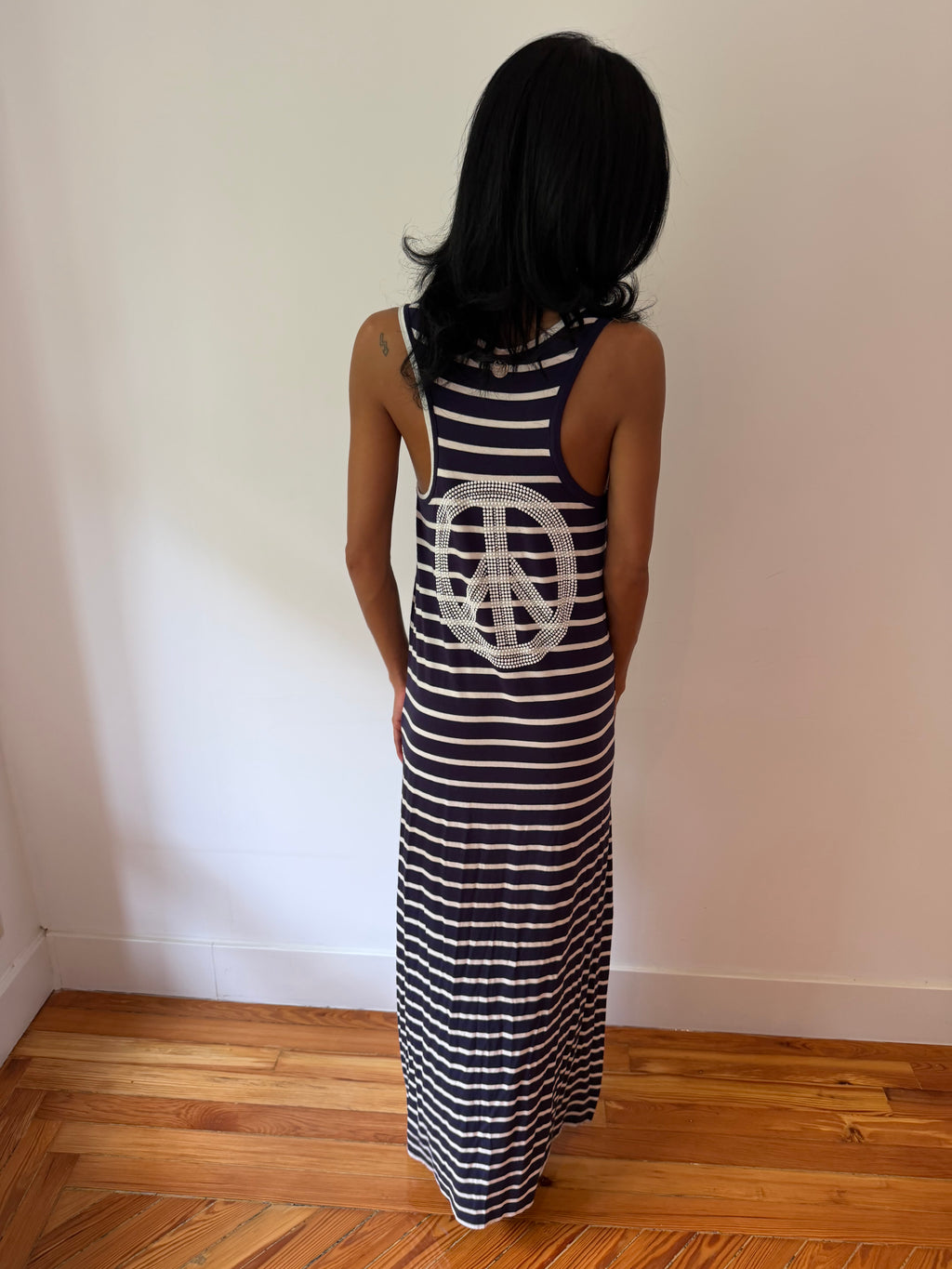 Italian Striped Maxi Dress