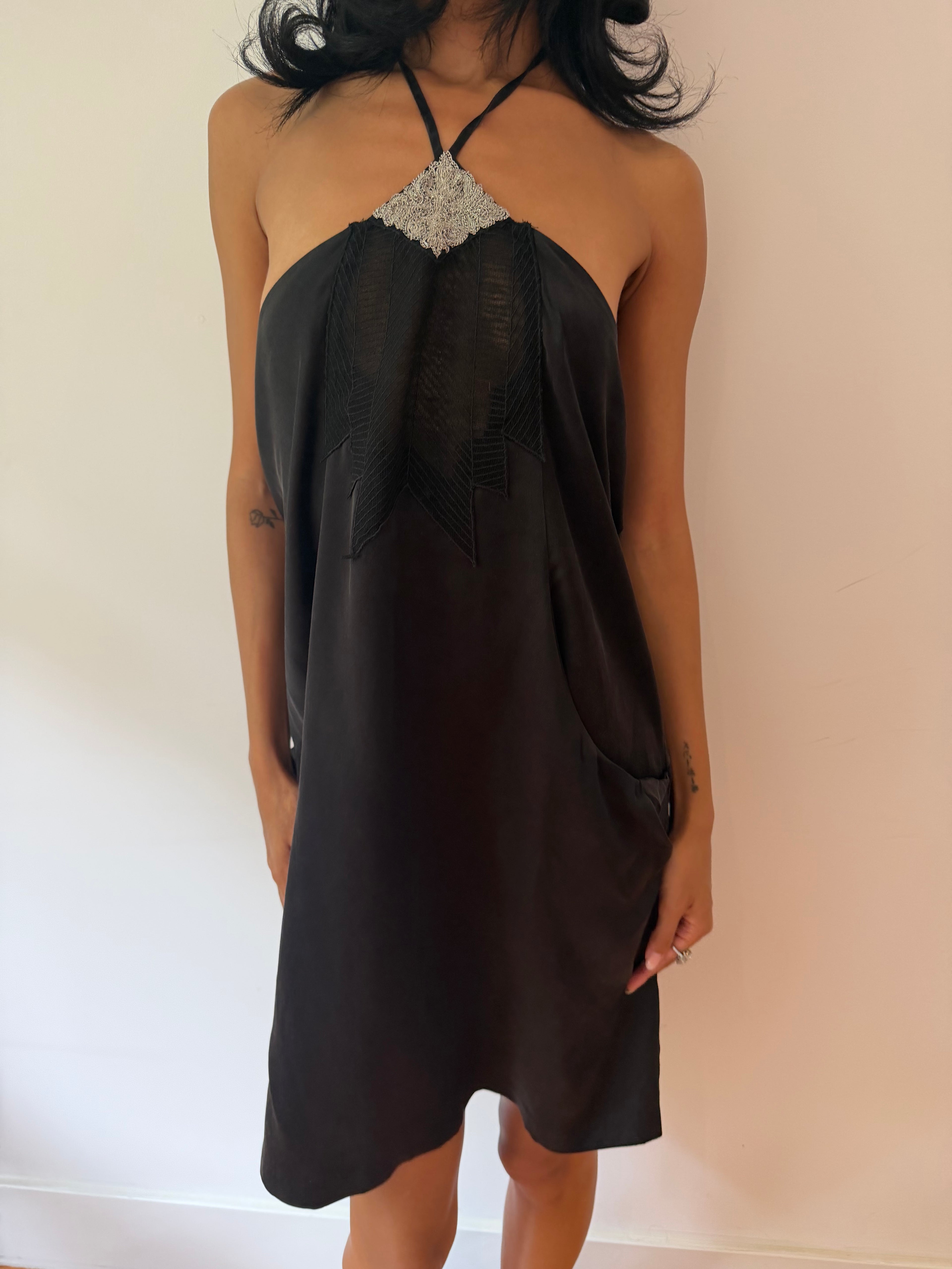 Silk Halter Dress