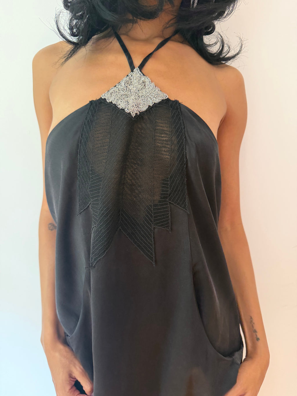 Silk Halter Dress