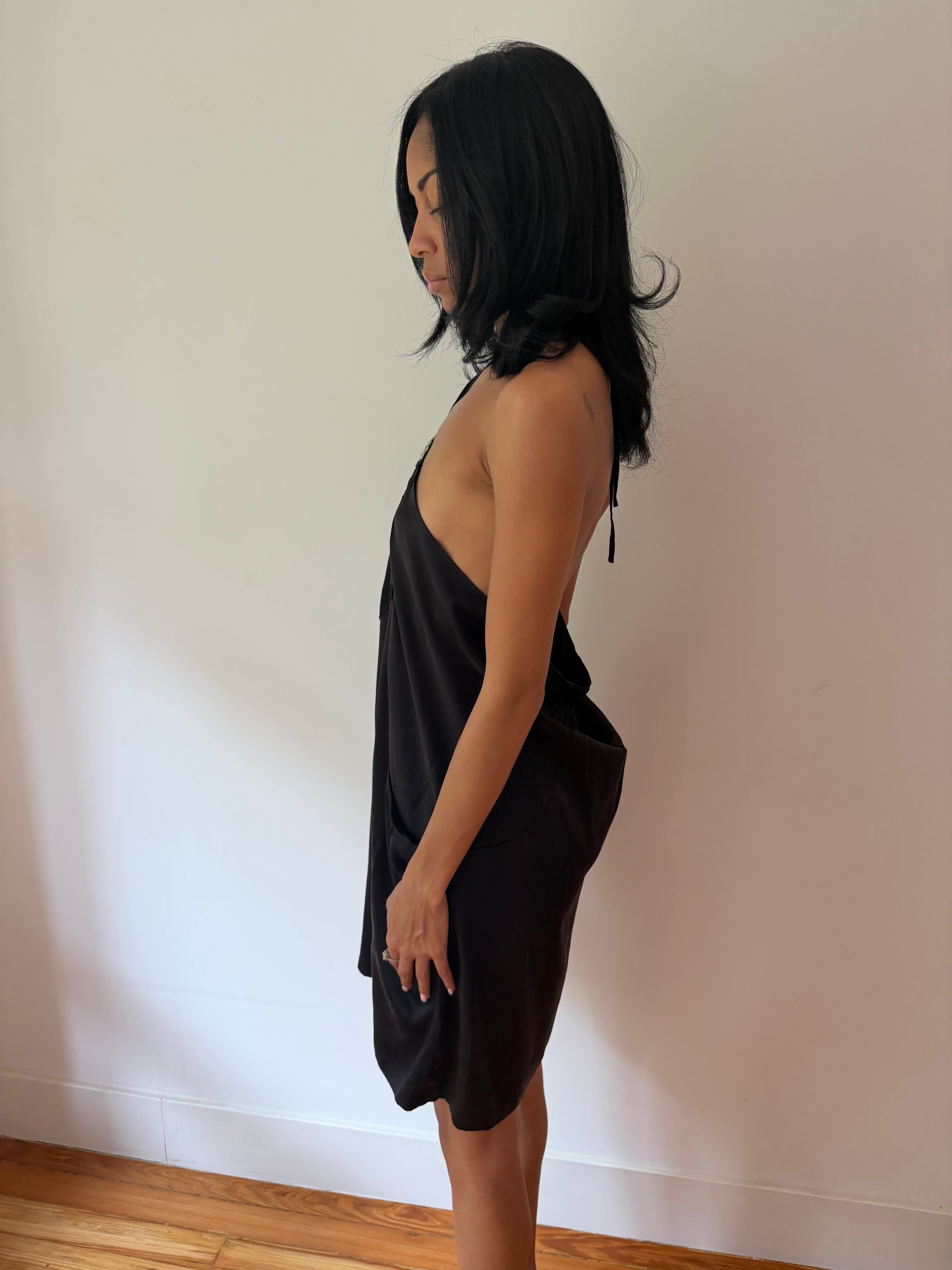 Silk Halter Dress