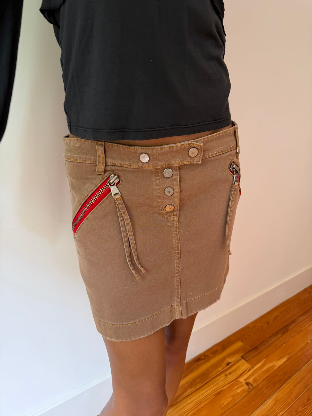 Blumarine Corduroy Mini Skirt
