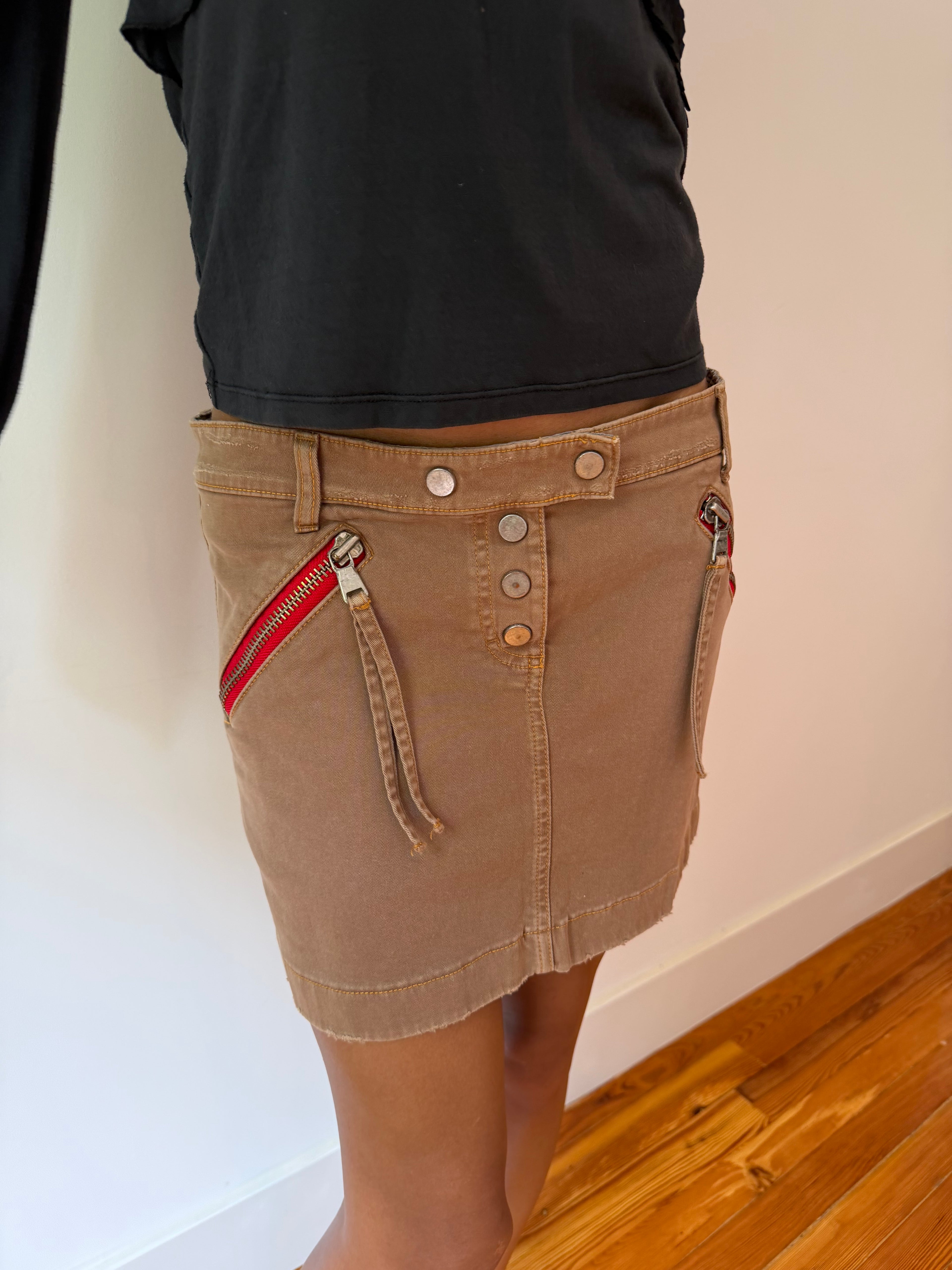 Blumarine Corduroy Mini Skirt
