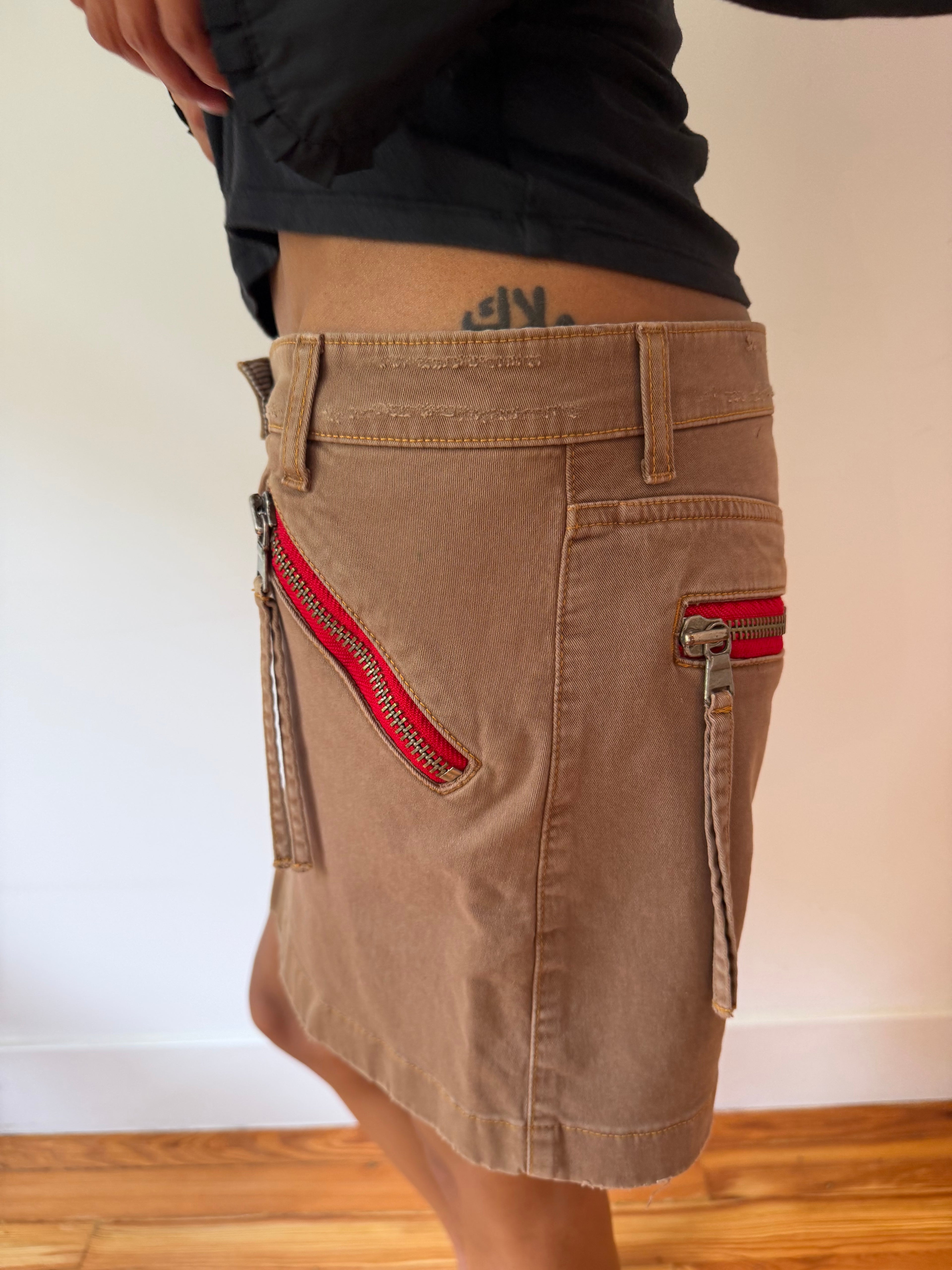 Blumarine Corduroy Mini Skirt
