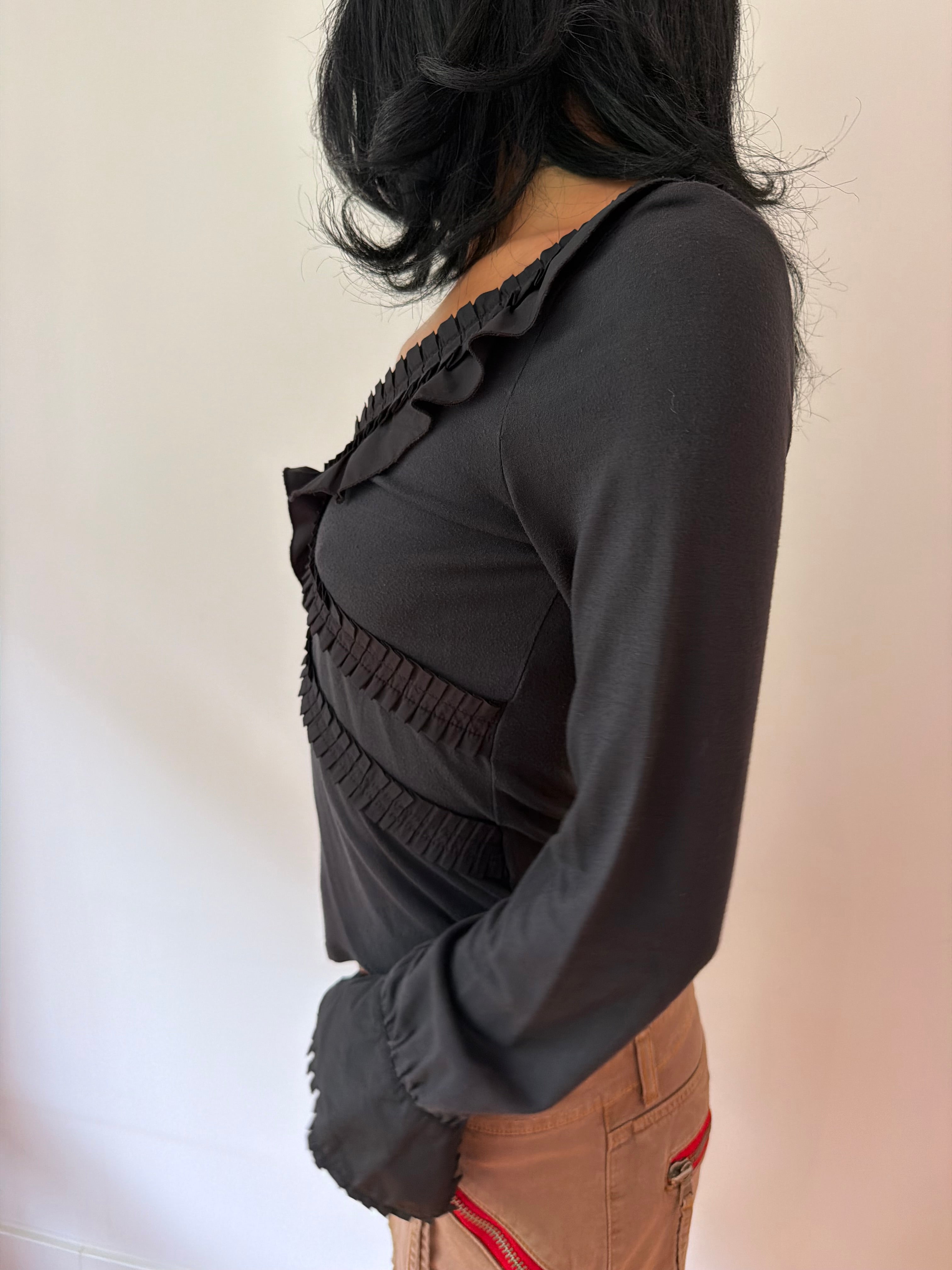Mariella Rosati Ruffled Top