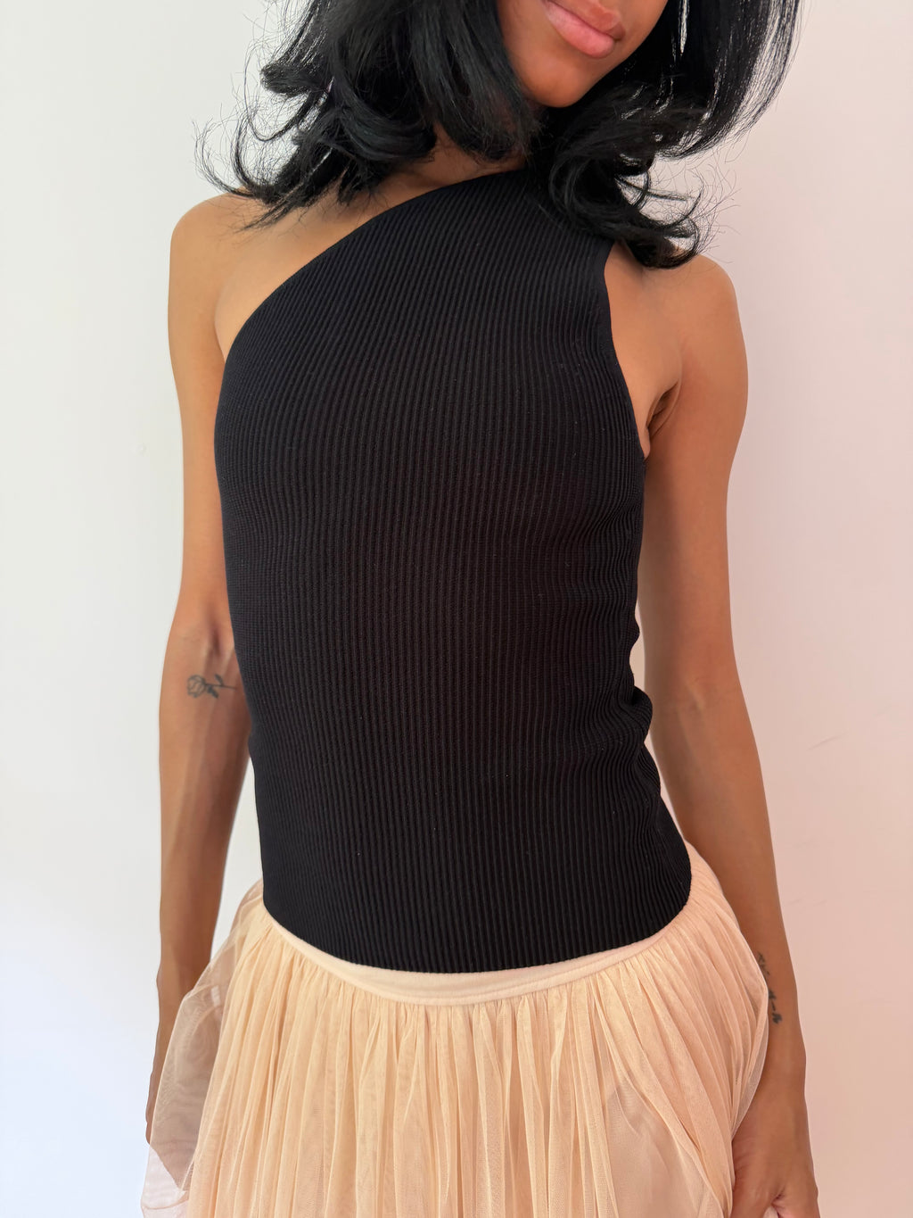 Asymmetric Ribbed Top