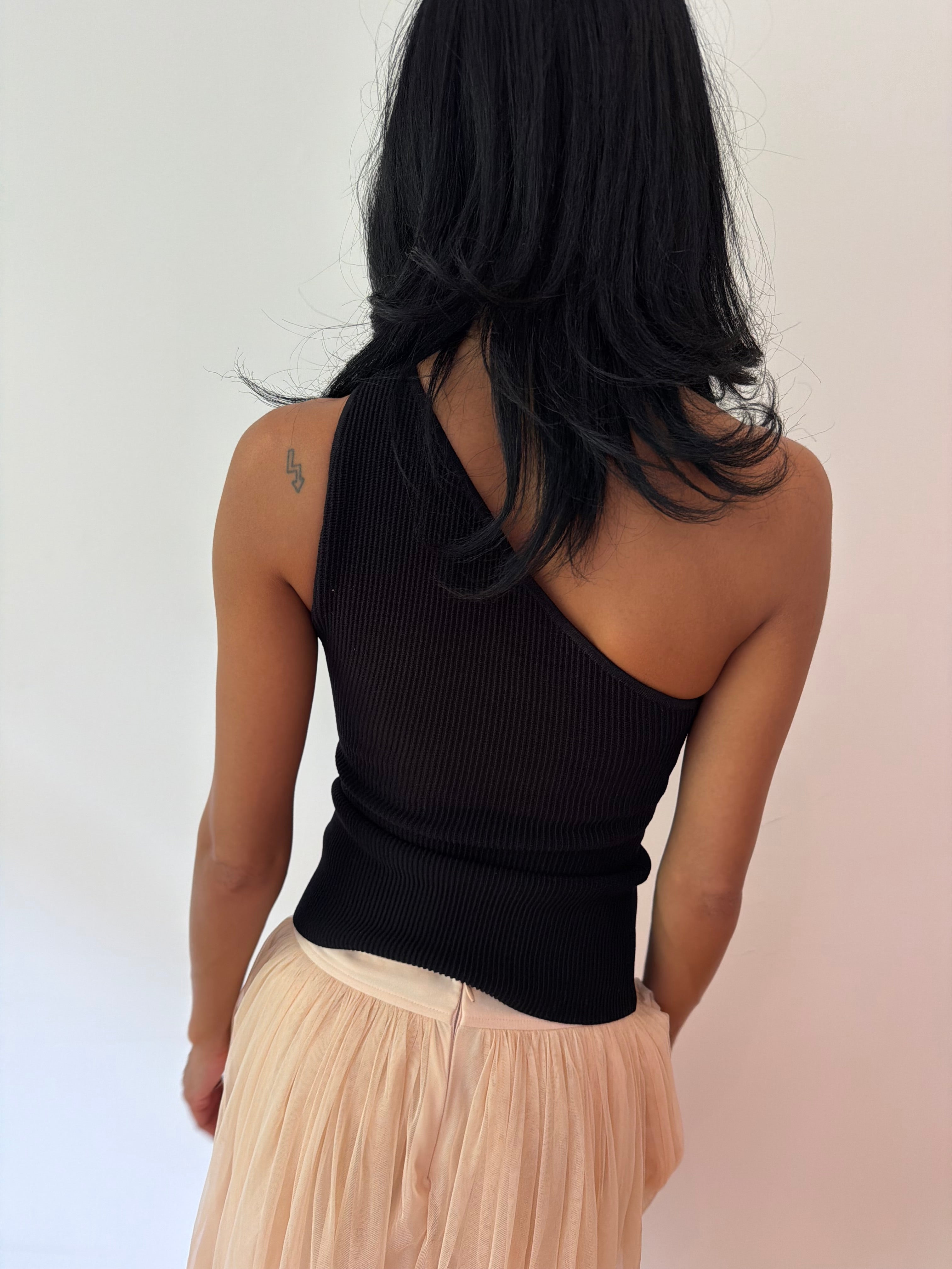 Asymmetric Ribbed Top