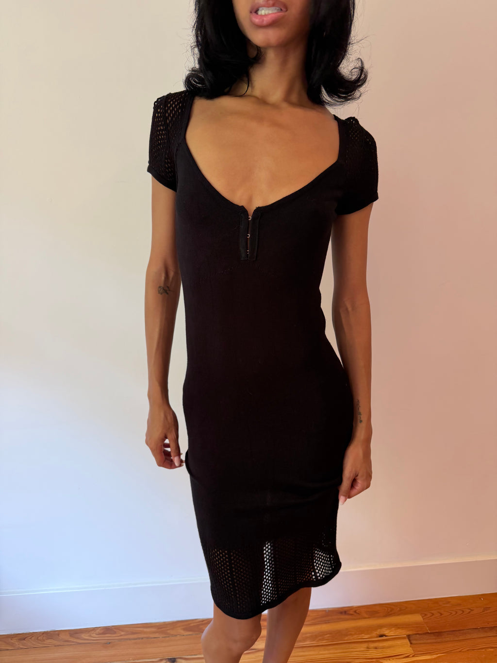 Guess Crochet Midi Dress
