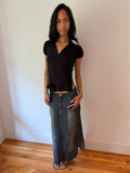 Denim Maxi Skirt