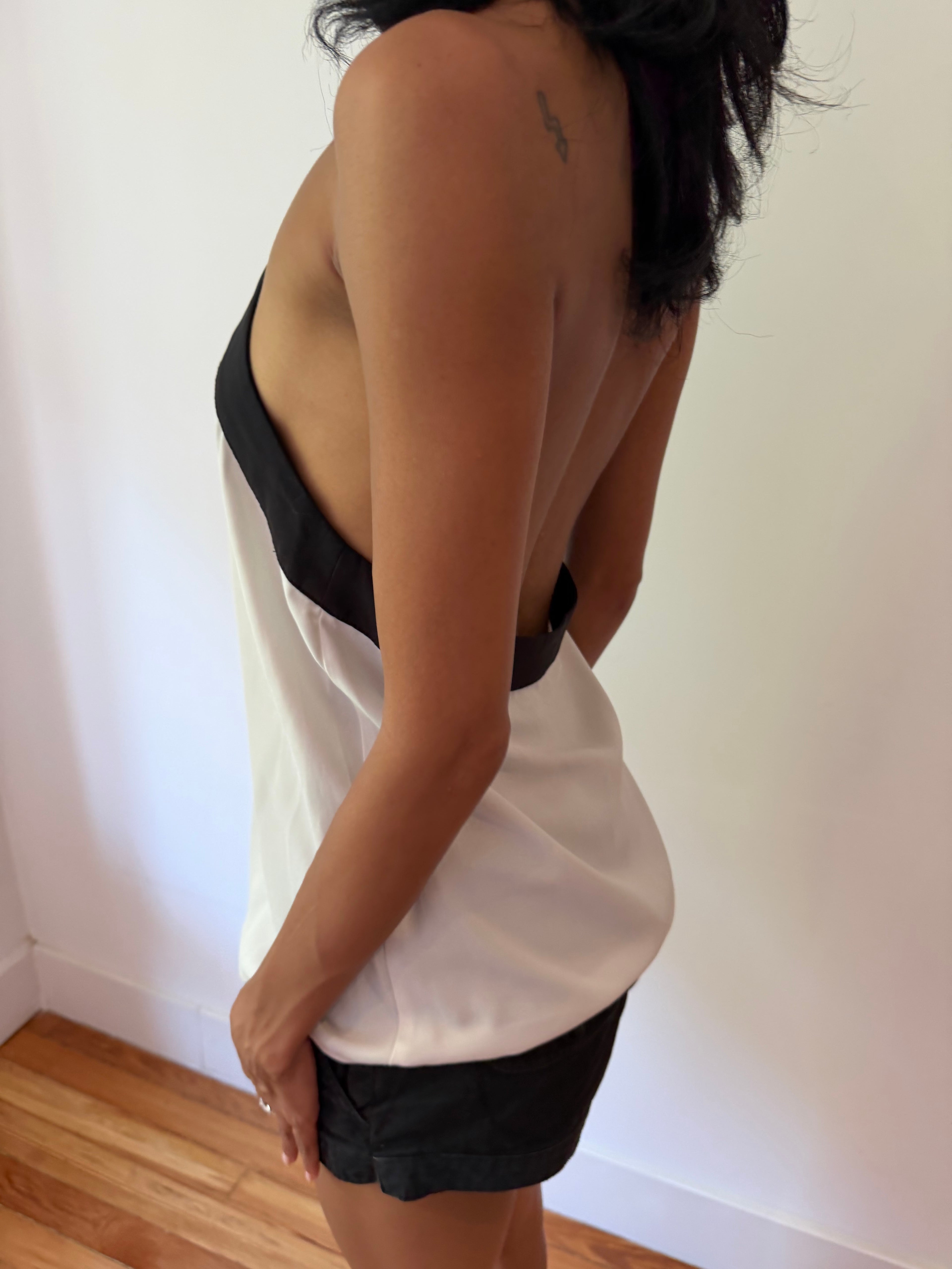 Contrast Halterneck Top