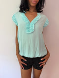 Italian Brand Ruffle Top