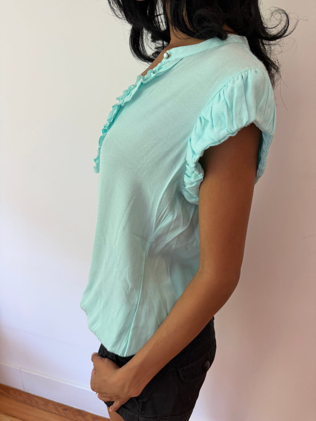 Italian Brand Ruffle Top