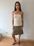 Khaki Cargo Skirt