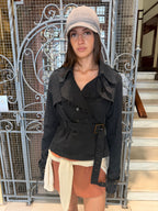 Anna Rita N Belted Cropped Trench