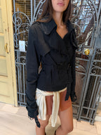 Anna Rita N Belted Cropped Trench