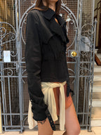 Anna Rita N Belted Cropped Trench