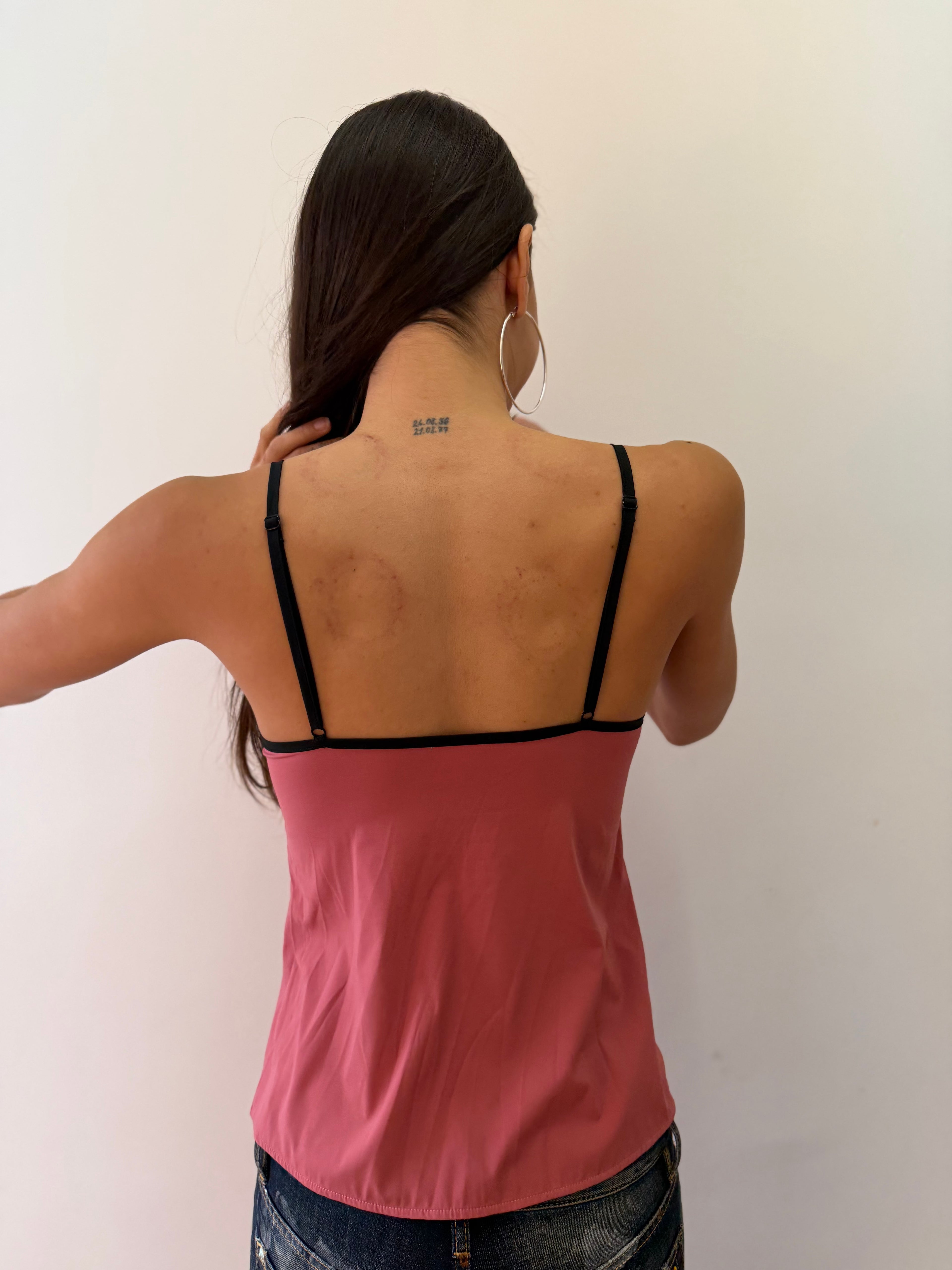 Pink Contrast Cami