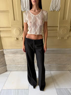 Paola Frani Floral Lace Top