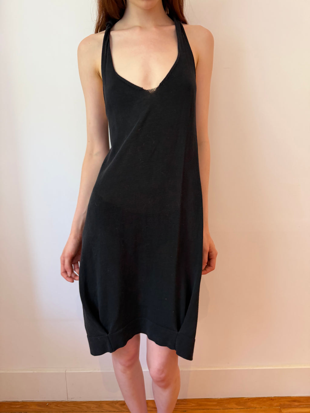 Cross-Back Knit Dress