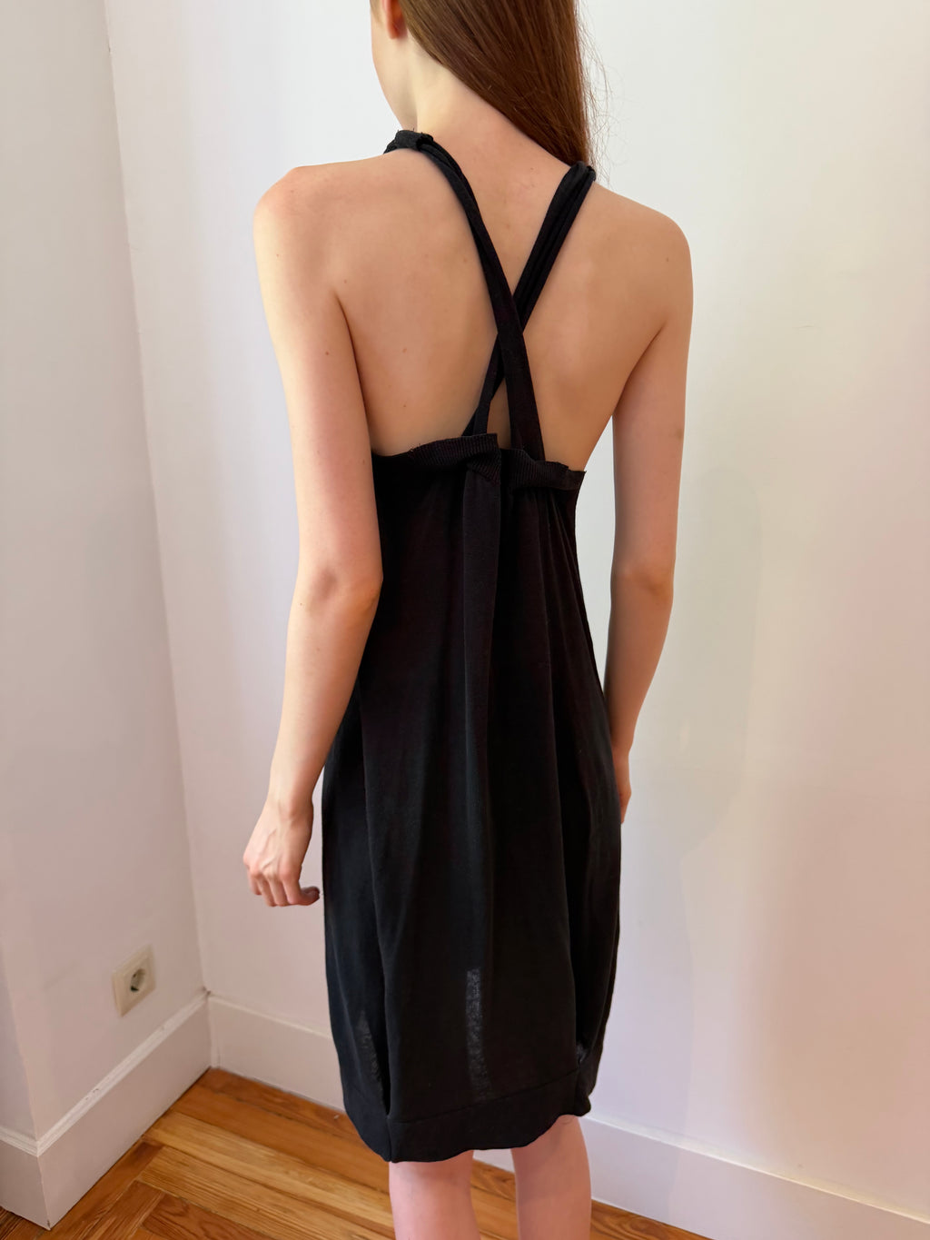Cross-Back Knit Dress