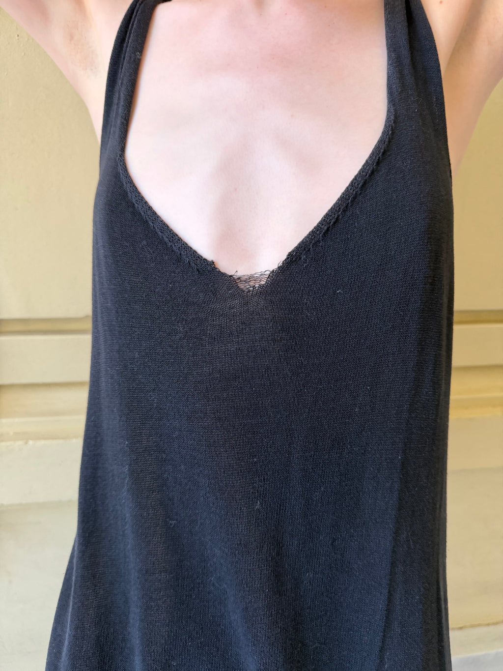 Cross-Back Knit Dress
