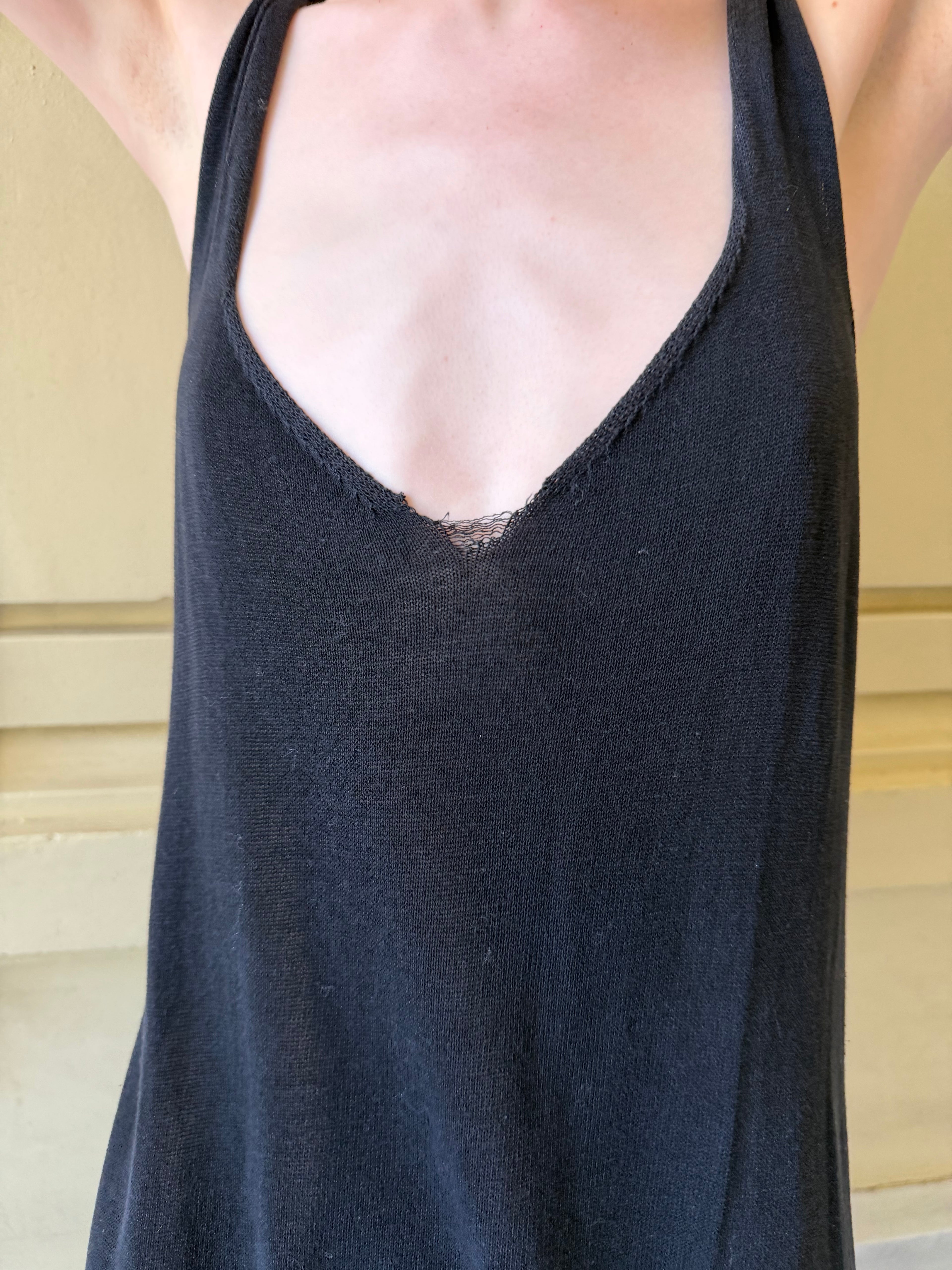 Cross-Back Knit Dress