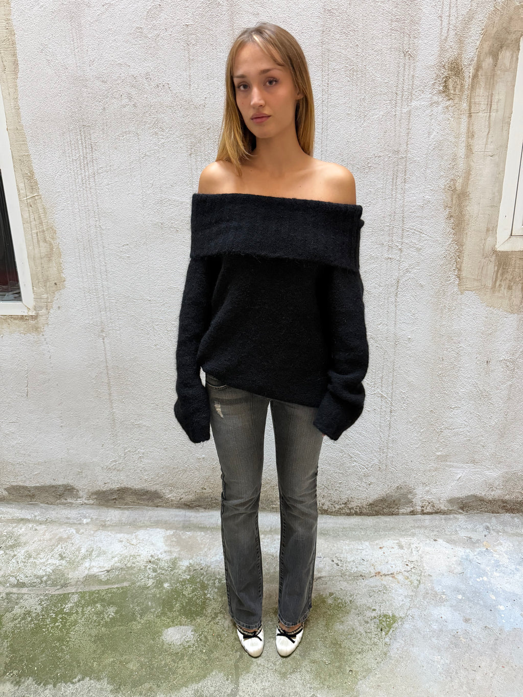 Sisley Grey Low Rise Jeans