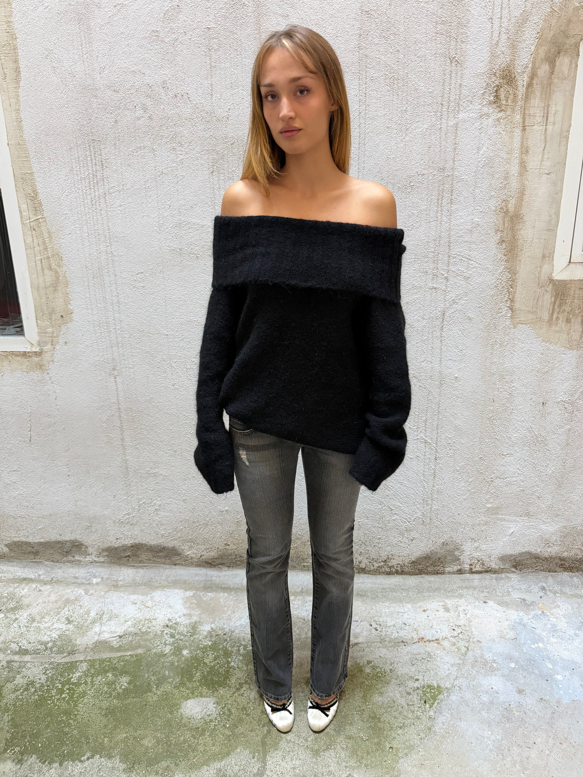 Sisley Grey Low Rise Jeans