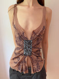 Printed Sequin Tank