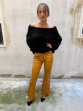 Patrizia Pepe Leather Bootcut Trousers