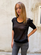 Dolce & Gabbana Sheer Black Blouse