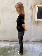 Sisley Low Rise Straight Leg Jeans