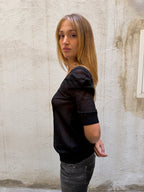 Dolce & Gabbana Sheer Black Blouse