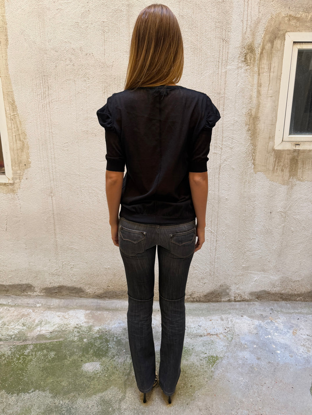 Sisley Low Rise Straight Leg Jeans