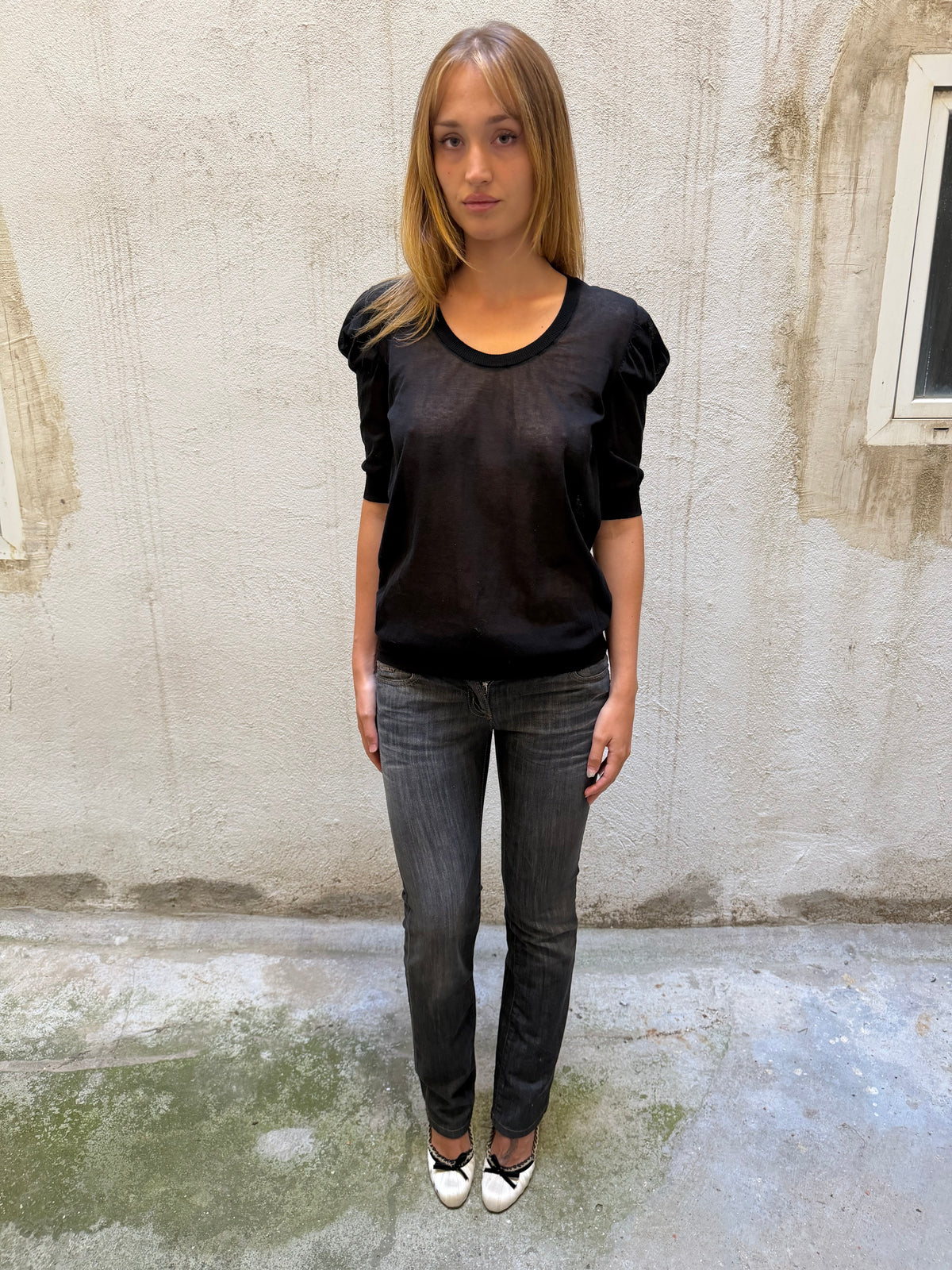 Sisley Low Rise Straight Leg Jeans