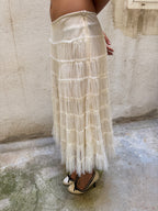Alain Manoukian Tulle Layered Midi Skirt