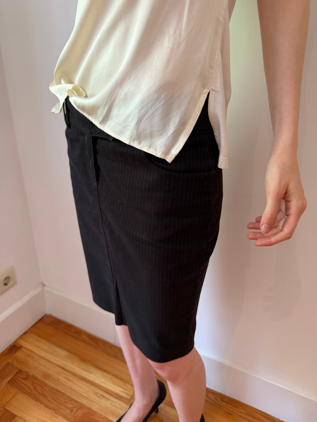 Jeans Paul Gaultier Pinstripe Skirt