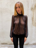 Patrizia Pepe Sheer Mesh Bodysuit