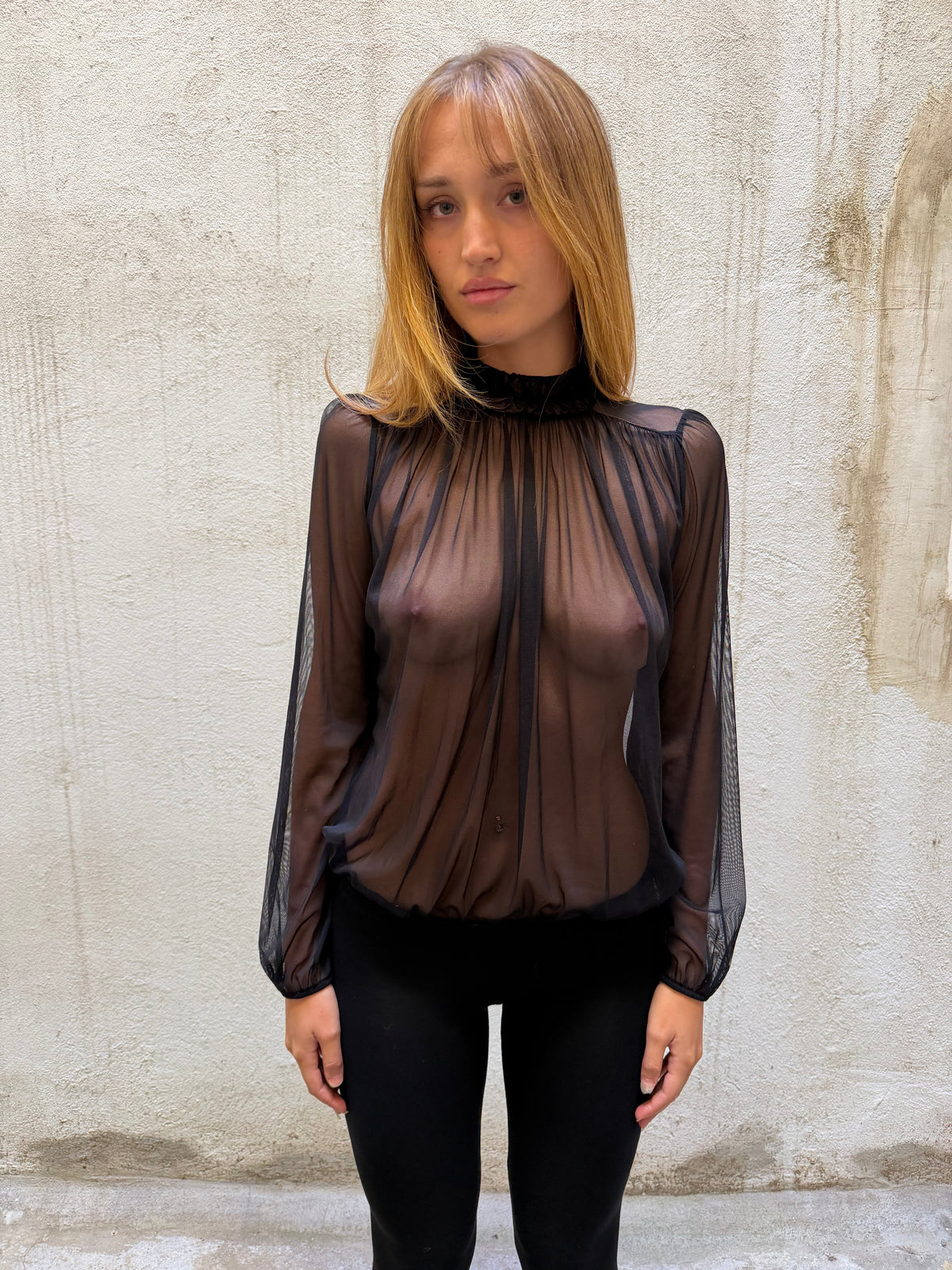 Patrizia Pepe Sheer Mesh Bodysuit