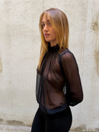 Patrizia Pepe Sheer Mesh Bodysuit