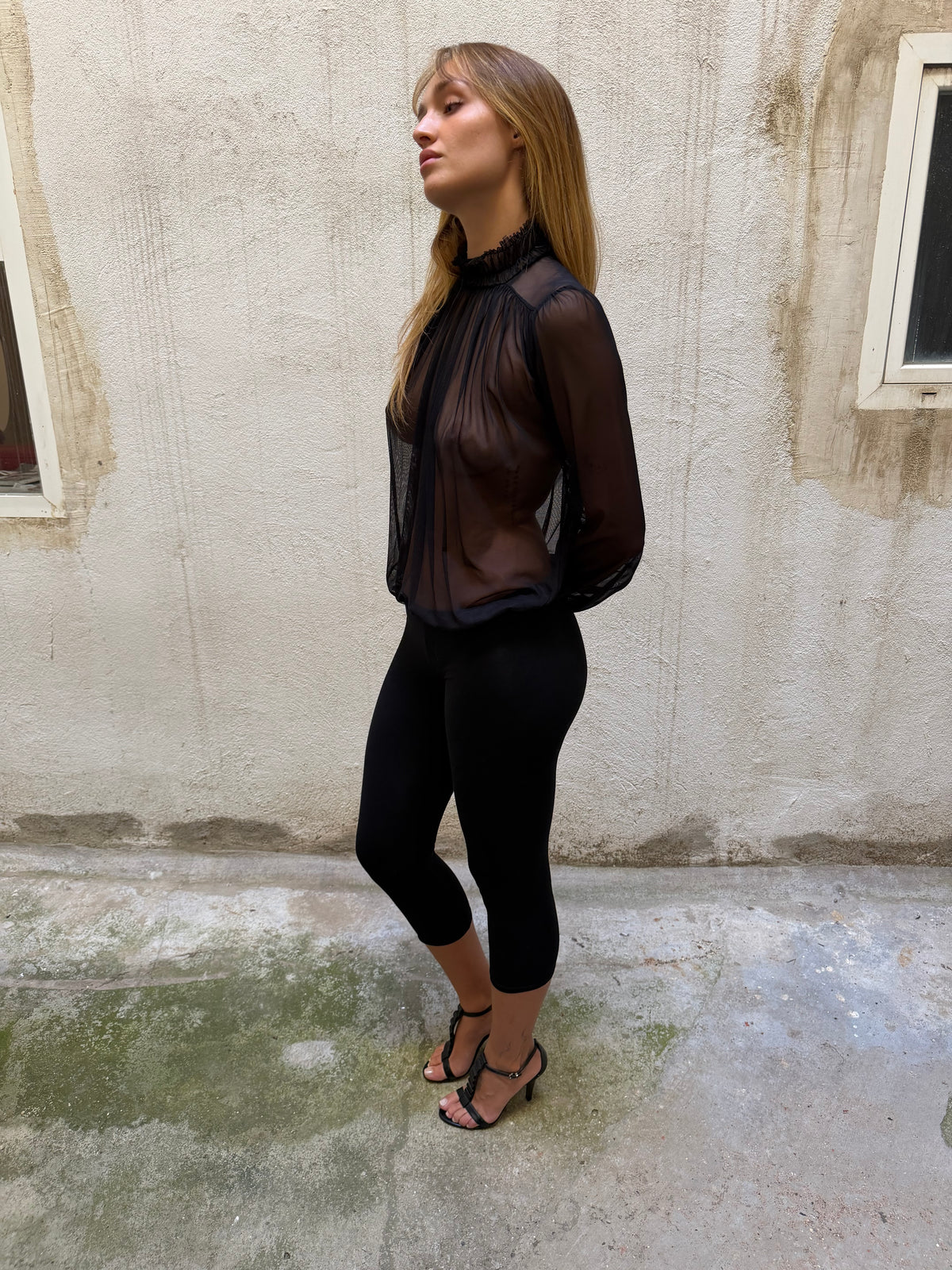 Patrizia Pepe Sheer Mesh Bodysuit