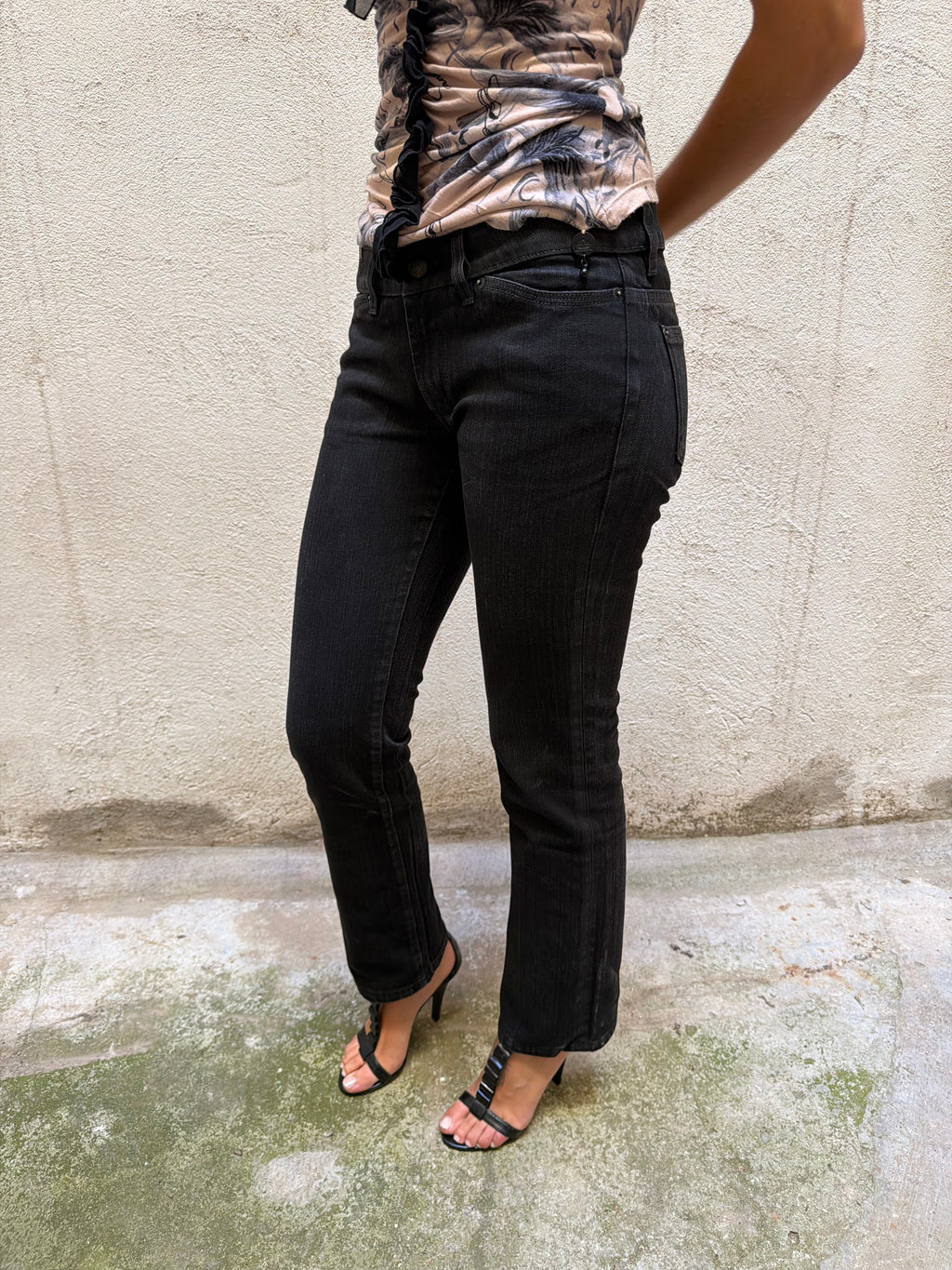 Notify Black Straight Leg Jeans