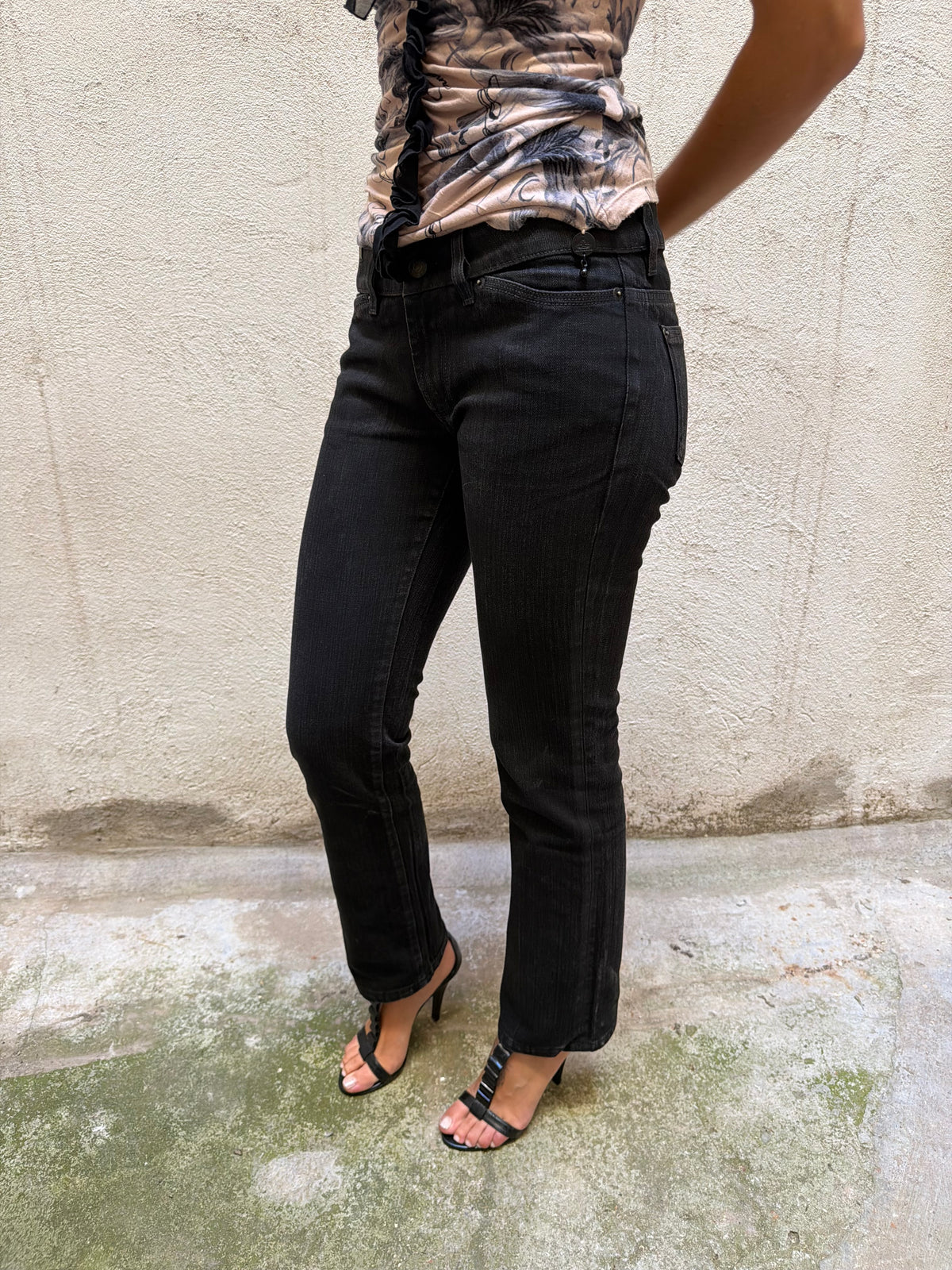 Notify Black Straight Leg Jeans